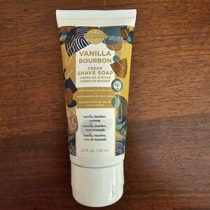 Scentsy Vanilla Bourbon Cream Shave Soap 2.7 oz Tube